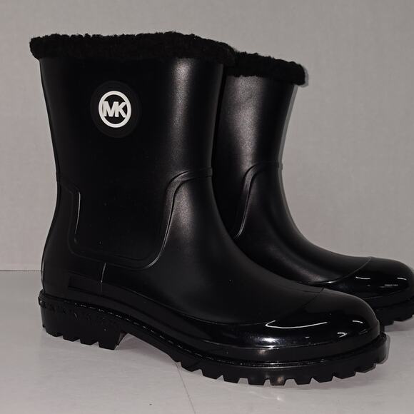 MICHAEL Michael Kors Montaigne Pull-On Rain Boots Womens Size 9M - Picture 4 of 16